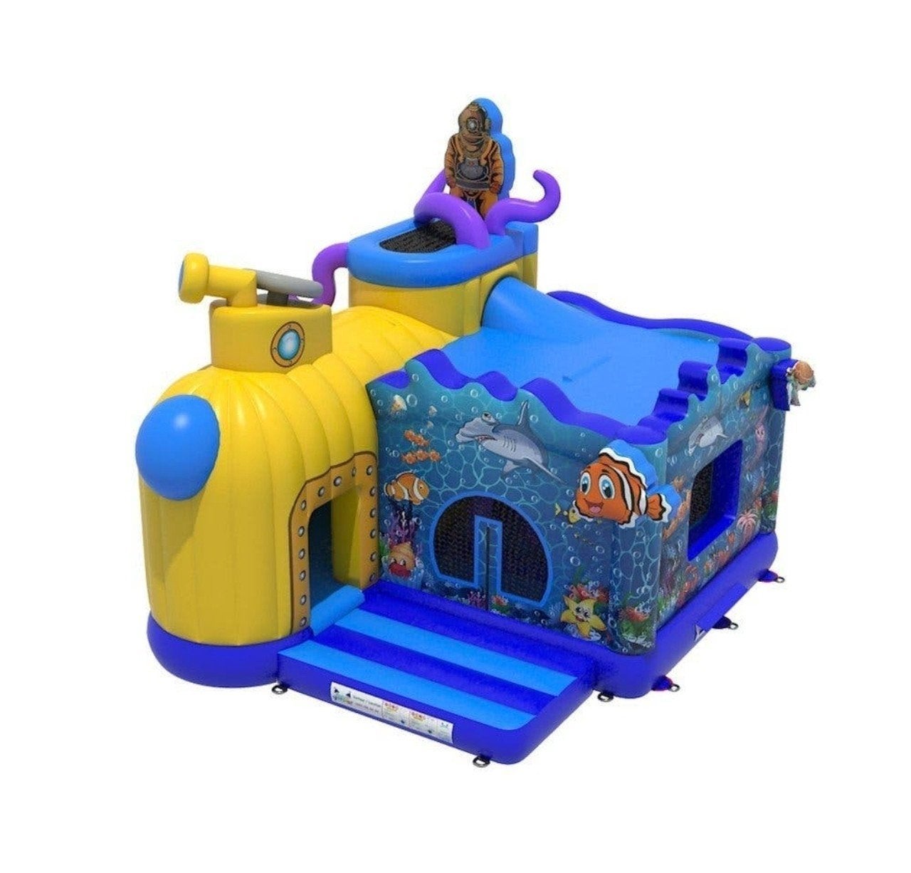 springkasteel submarine, Hobby en Vrije tijd, Feestartikelen | Verhuur, Ophalen