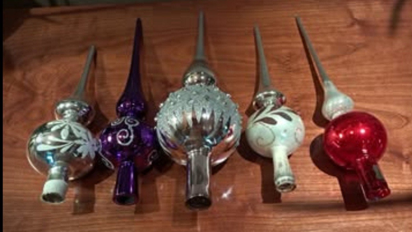 5 vintage kerstboompieken, jaren 60/70, Divers, Enlèvement ou Envoi