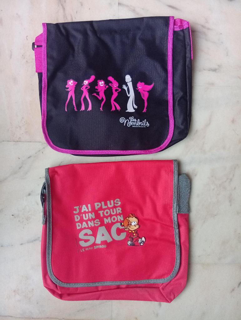 2 "sacs-mallettes" offerts par les éditions Dupuis., Divers, Fournitures scolaires, Enlèvement ou Envoi, Neuf