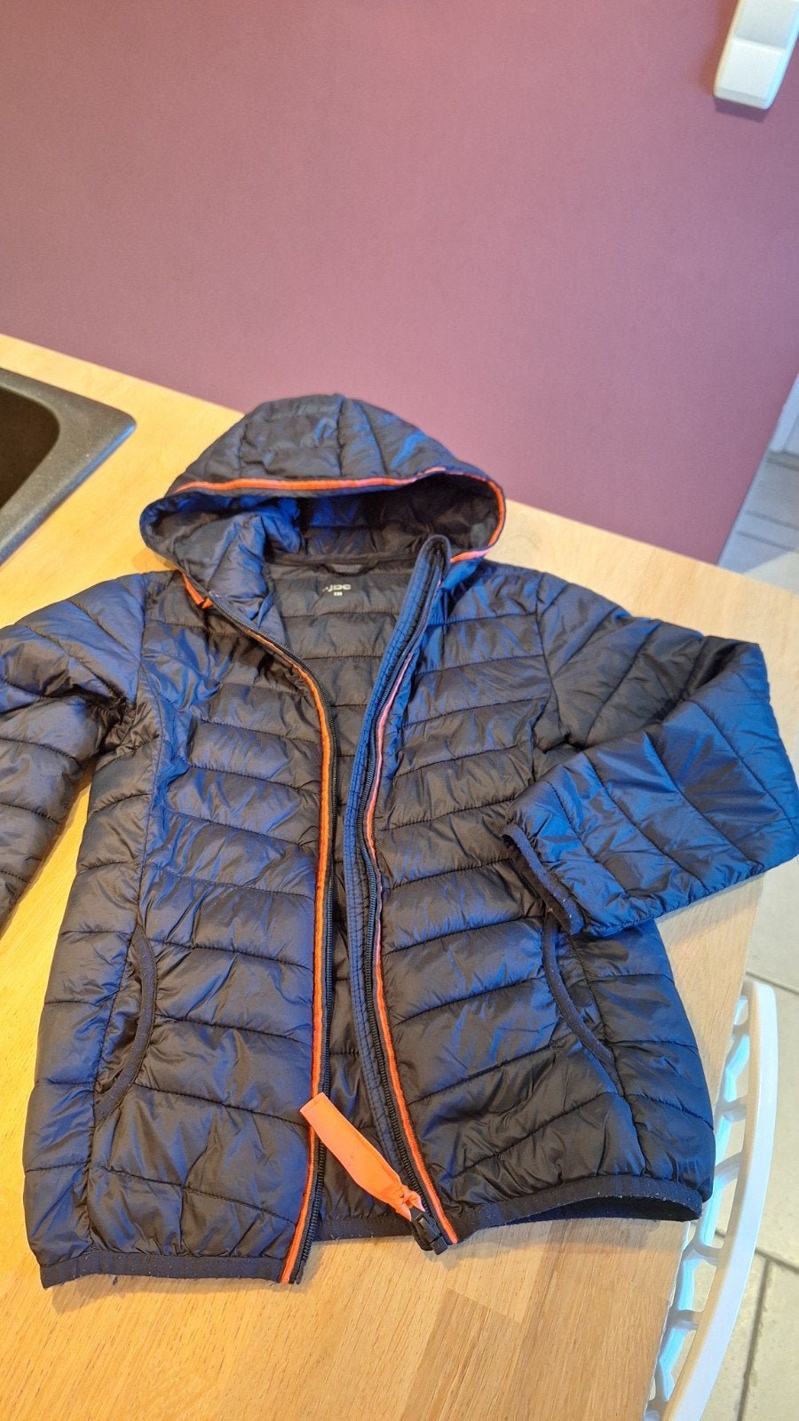 Doudoune légère à capuche Taille 134 (8-9 ans), Kleding | Heren, Ophalen, Blauw