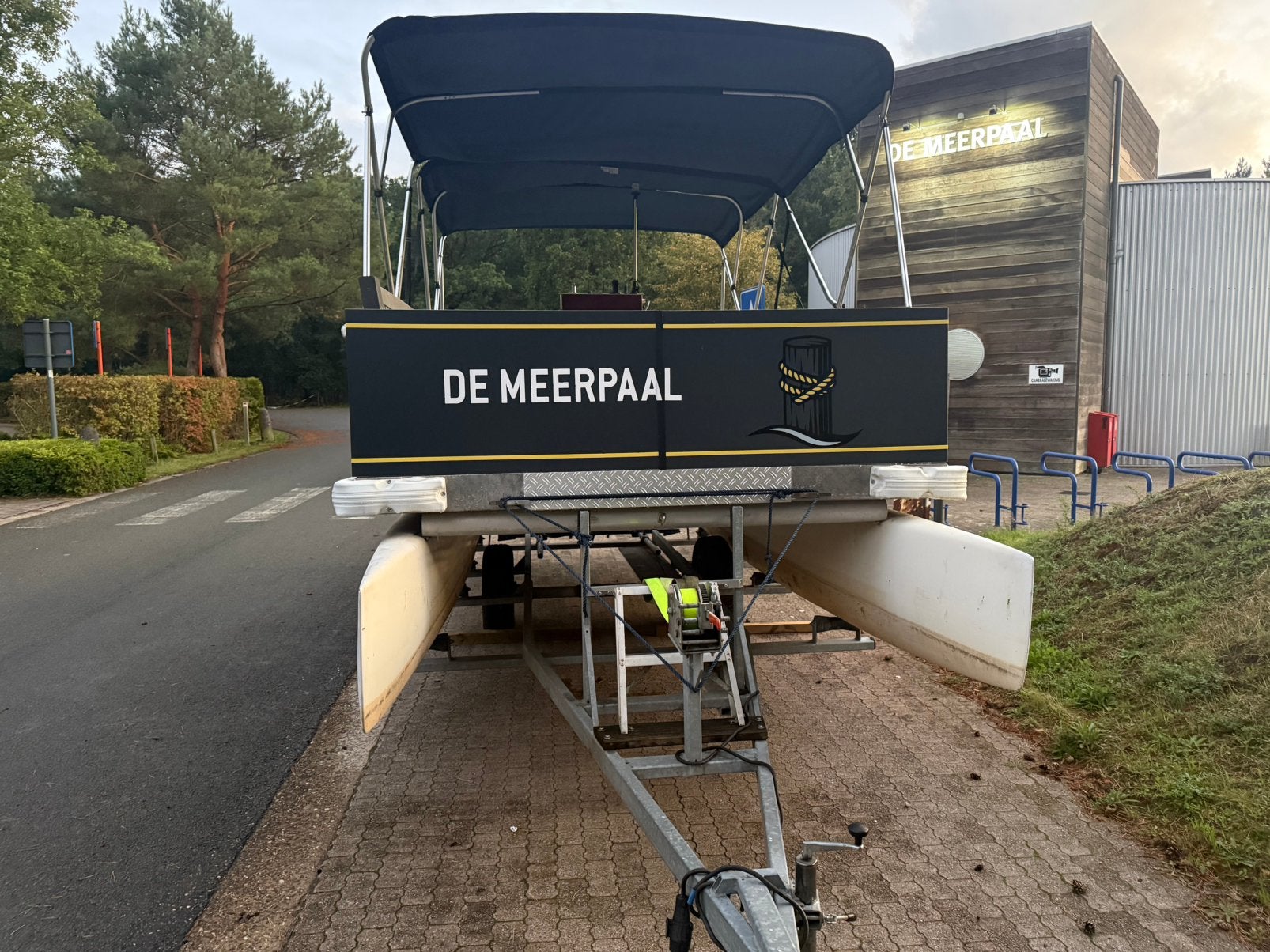 Zeer leuke pontonboot, Enlèvement, Comme neuf