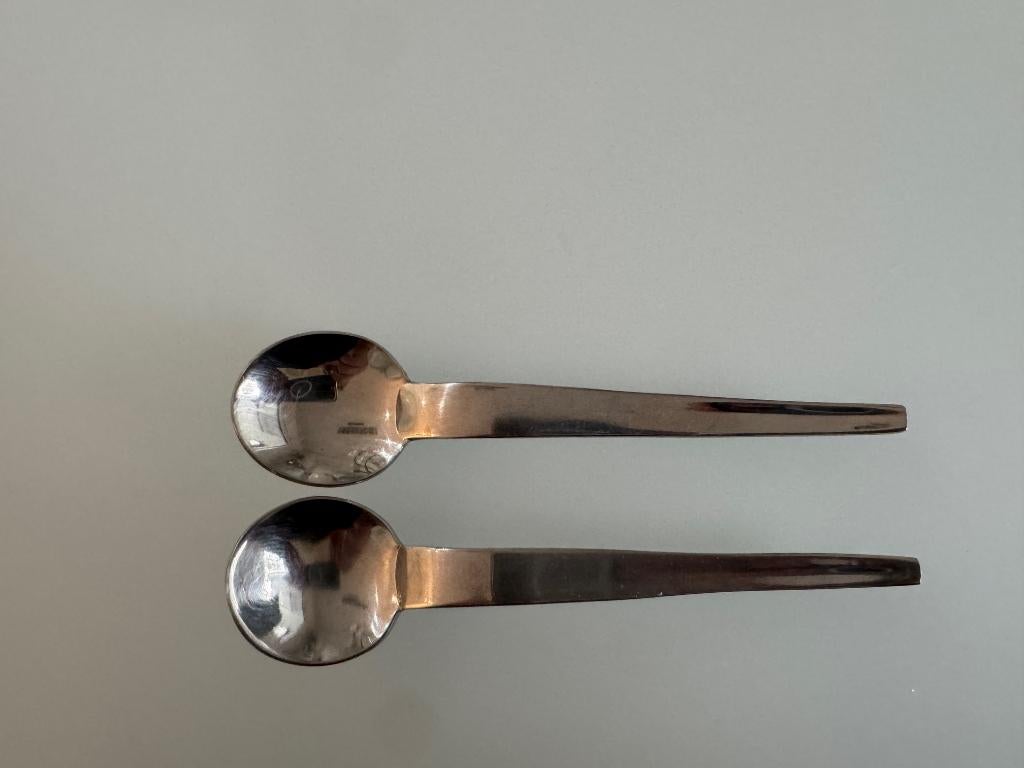 2 cuillères à dessert Swiss Air, Collections, Enlèvement, Comme neuf, Autres types