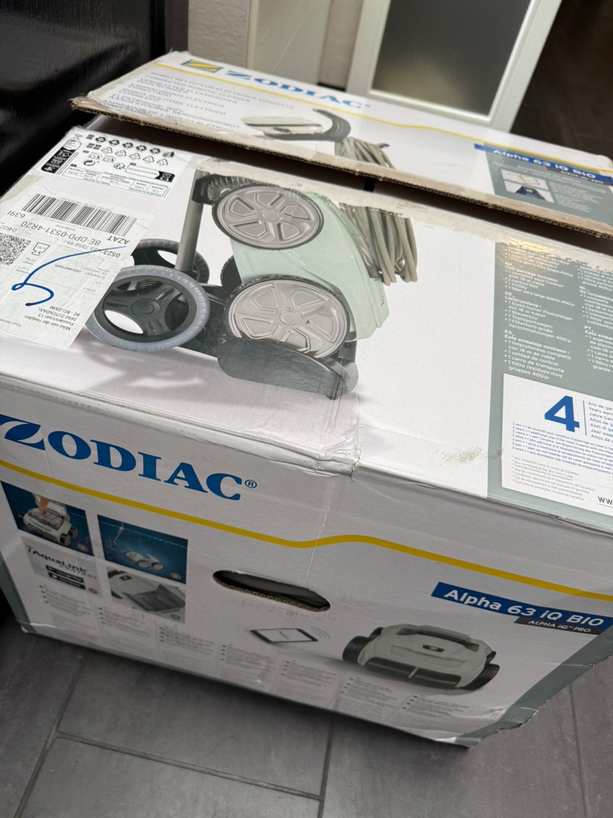 Zodiac Alpha 63 iQ Bio zwembadrobot (nieuw in doos), Jardin & Terrasse, Enlèvement ou Envoi, Comme neuf, Autres types