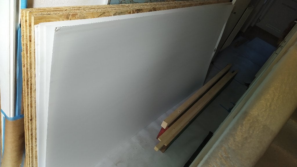 biplex wit 250 x 120 x 2.5mm (kanaalplaat/onderdakplaat), Doe-het-zelf en Bouw, Ophalen, Gebruikt, Overige materialen, Minder dan 20 mm