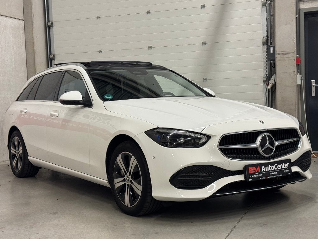 Mercedes C 300 e break PHEV Digital Light LED-Pano-CarPlay, Automaat, Achterwielaandrijving, 4 cilinders, Leder en Stof