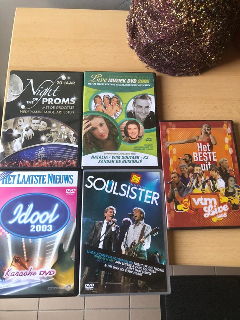 5 muziek dvd’s, Cd's en Dvd's, Ophalen, Zo goed als nieuw