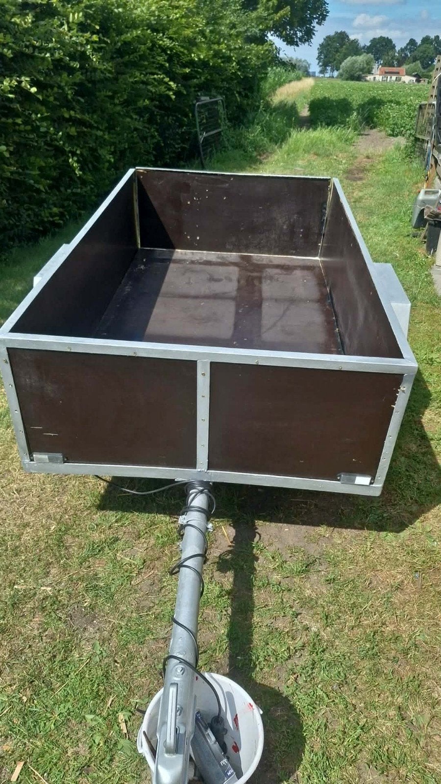 Aanhangwagen enkel as, Enlèvement
