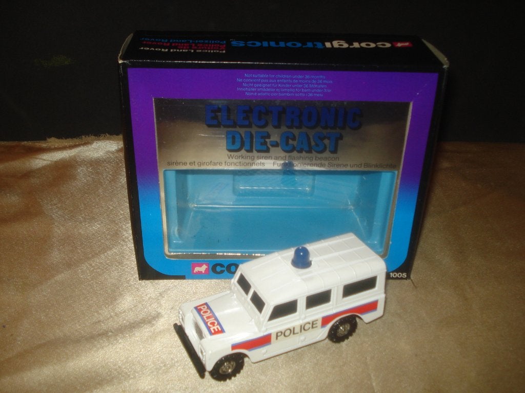 CORGITRONICS Ancienne Land Rover Police avec Sirène 1981, Enlèvement ou Envoi, Neuf, Voiture, Corgi
