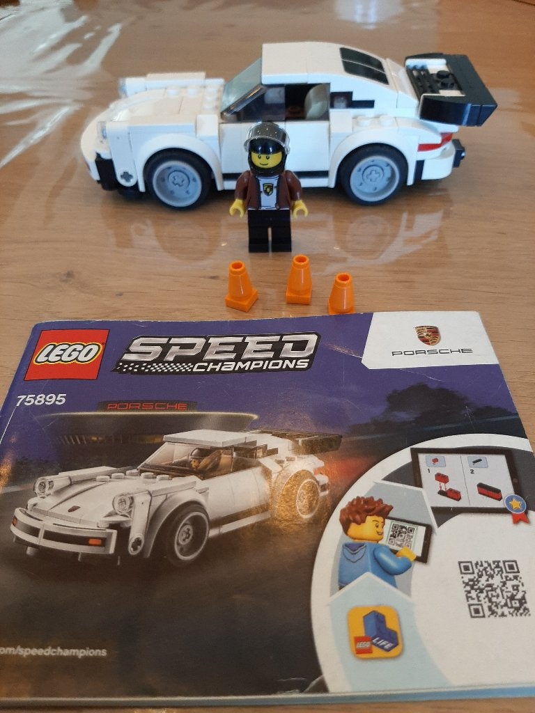 Ensemble Lego 75895 Speed Champions - Porsche 911 Turbo 3.0, Enlèvement ou Envoi, Accessoires inclus, Lego, Ensemble complet