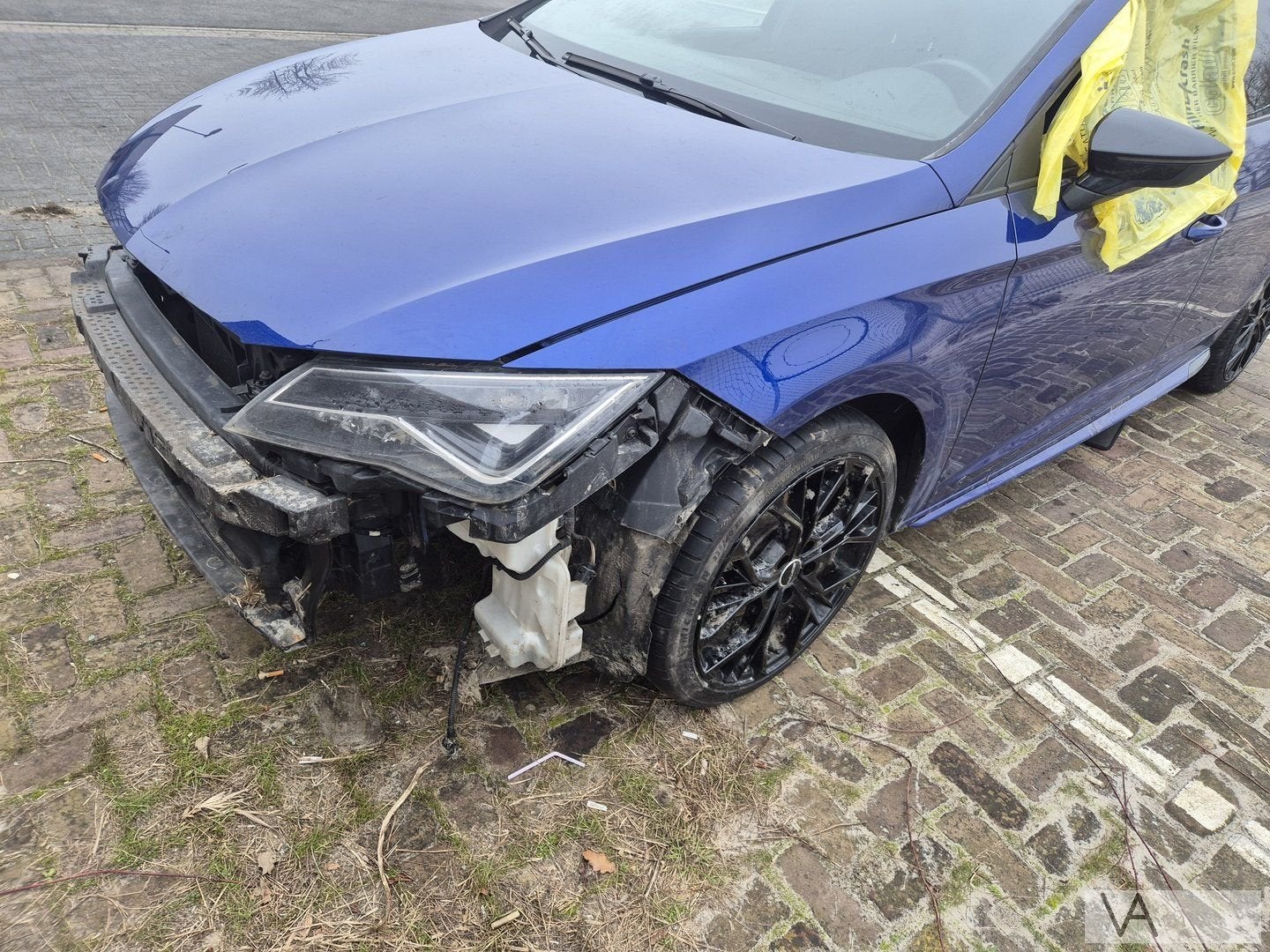 Seat Leon 5f 2013 - 2020 voorscherm links blauw €200 LW5L, -, Garde-boue, Utilisé, -