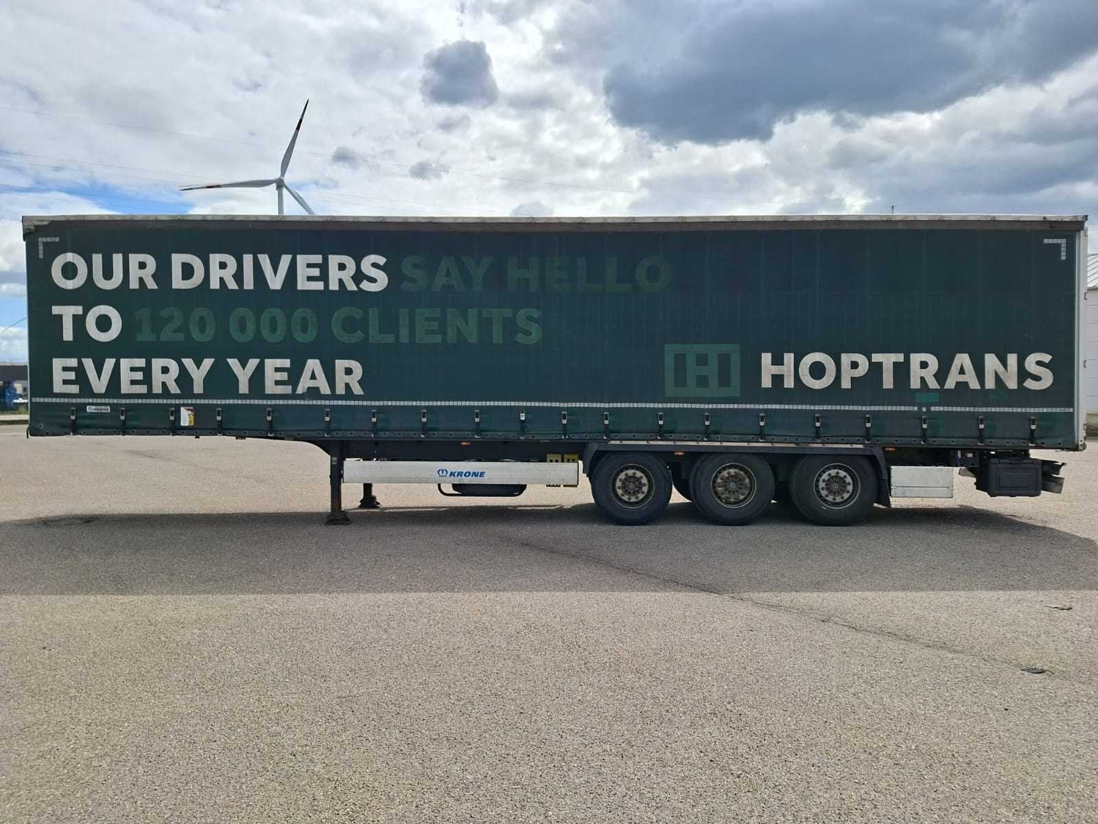 2018 Krone Oplegger/schuifzeiltrailer - 3 assen - 39T, Auto's, Vrachtwagens, Overige brandstoffen, Bedrijf, Aanhangers en Opleggers