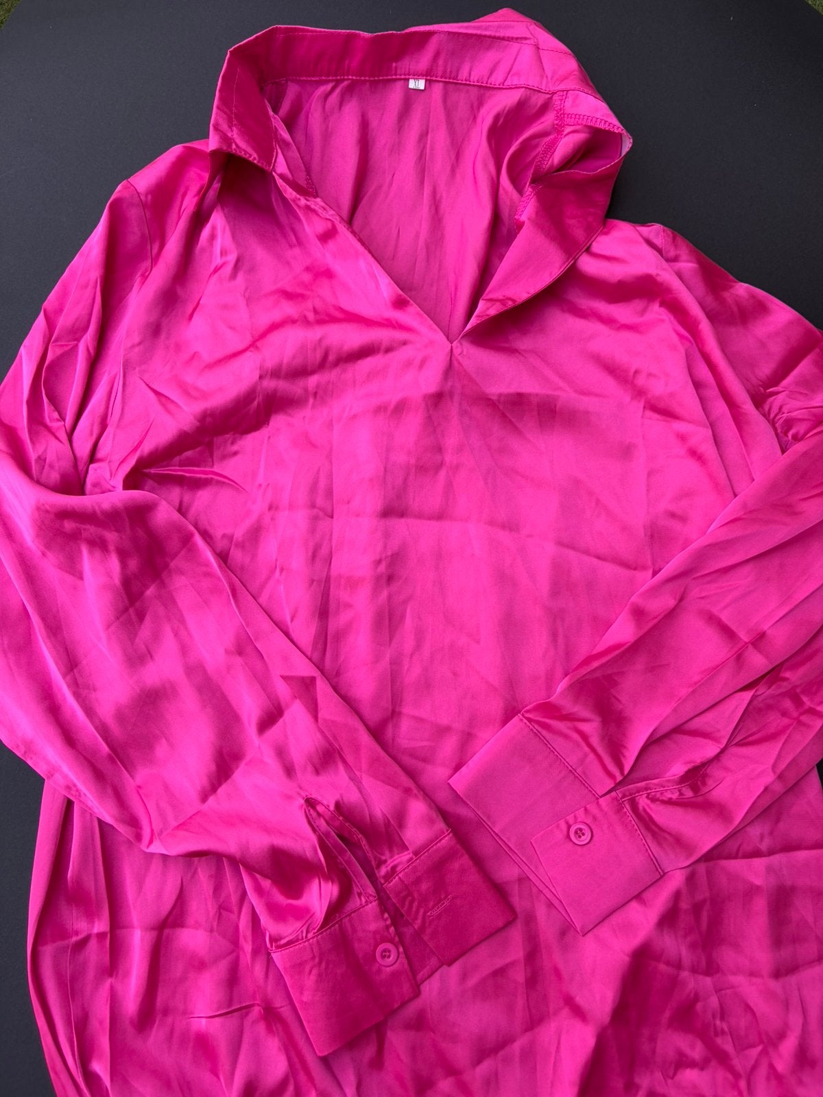 Fuchsia bloes, xl, Kleding | Dames, Ophalen of Verzenden, Zo goed als nieuw, Maat 46/48 (XL) of groter, Roze