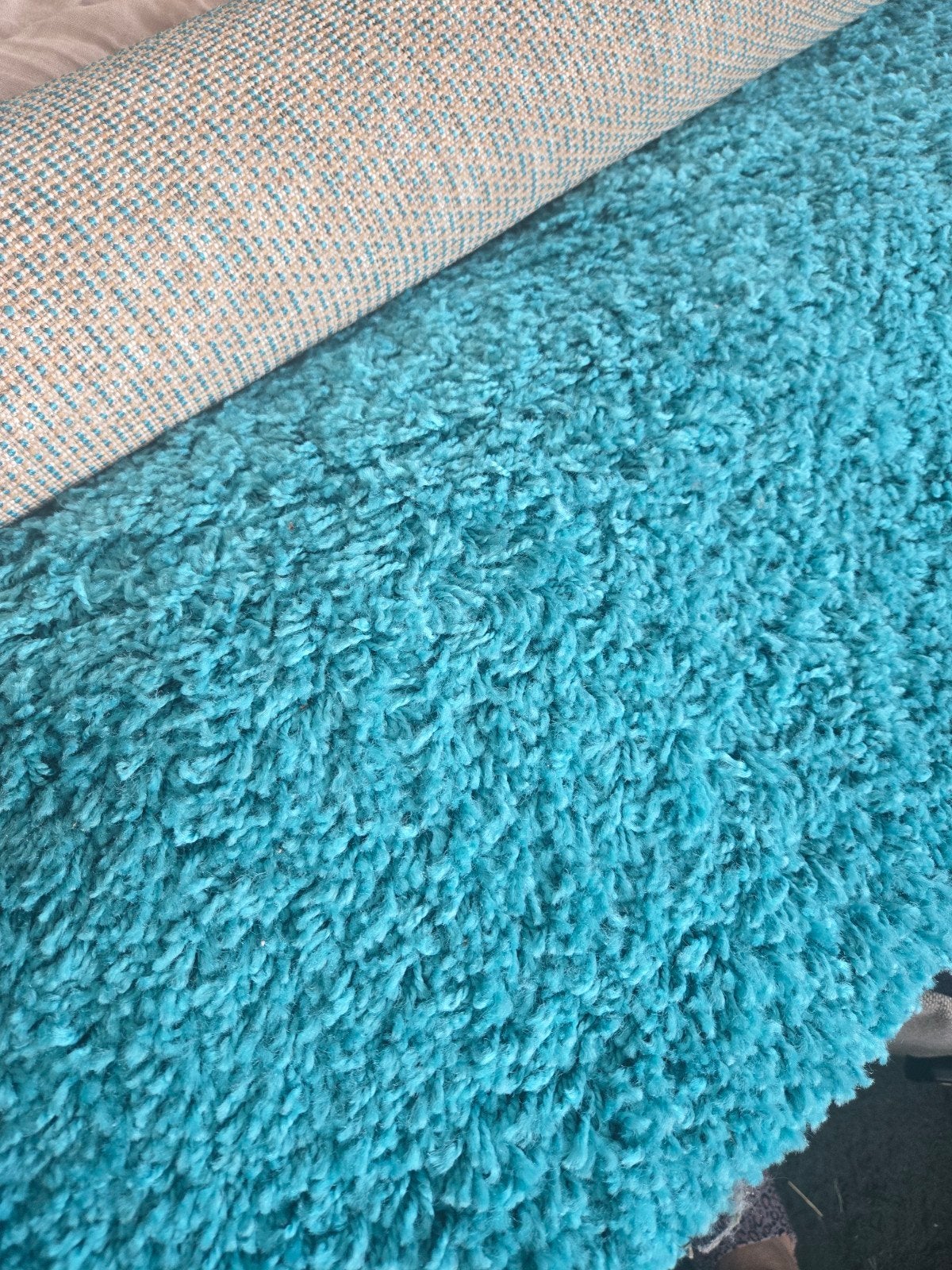Rond turquoise vloerkleed 2 meter NIEUW, Ophalen, Blauw, 150 tot 200 cm, Rond