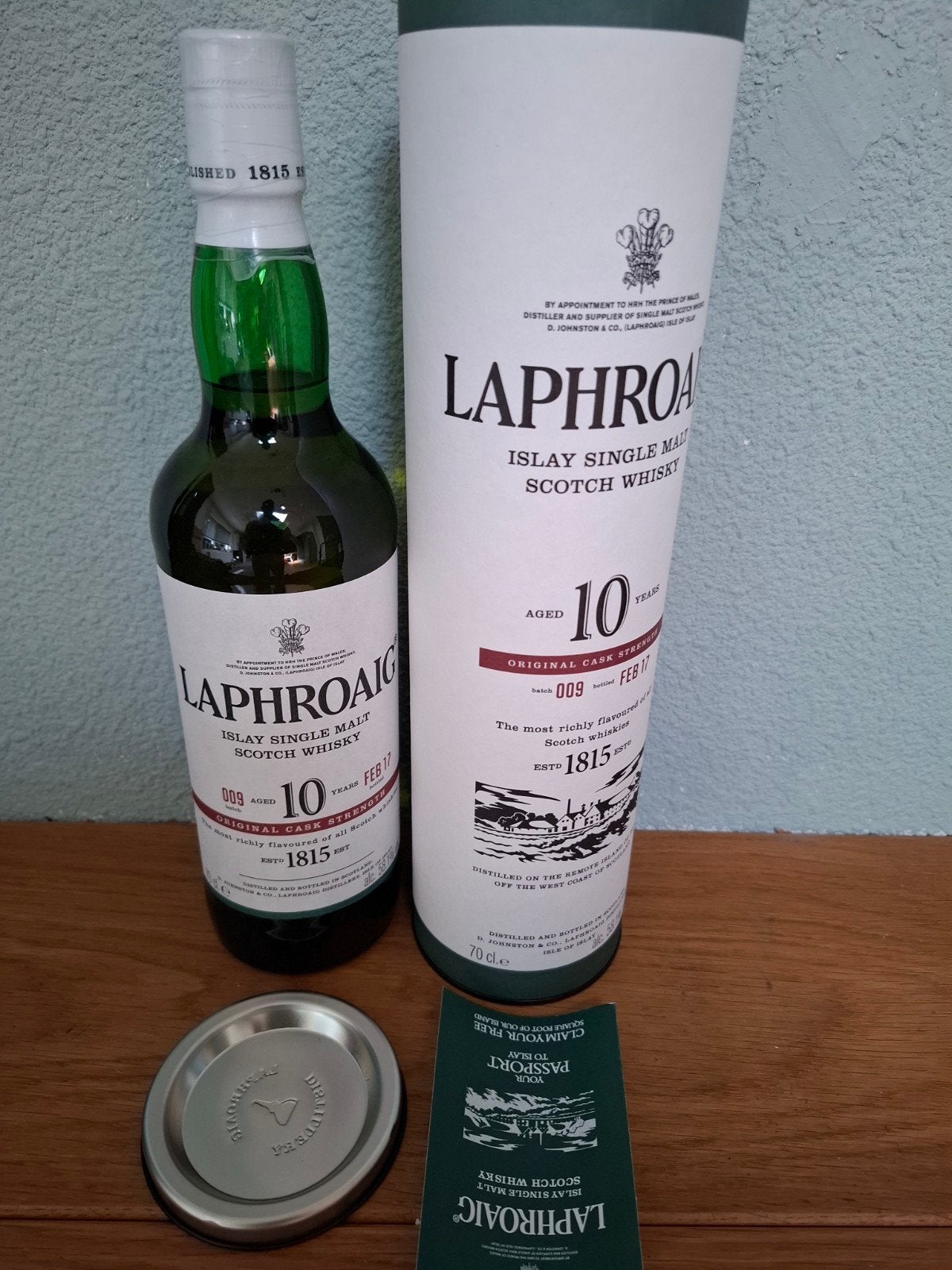 Laphroaig batch 009, Verzamelen, Ophalen