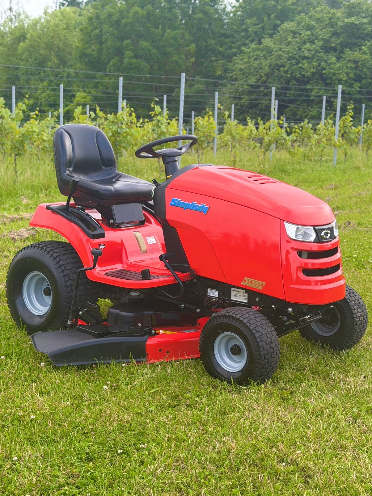 SIMPLICITY | 22 PK | 117 CM  3 MESSEN | TOPSTAAT, Tuin en Terras, Zitmaaiers, Zo goed als nieuw, 90 tot 120 cm, Elektrische starter