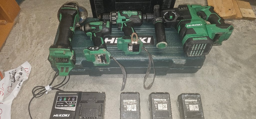 Hikoki set 18v, Bricolage & Construction, Outillage | Outillage à main, Utilisé, Autres types, Autres marques, Enlèvement