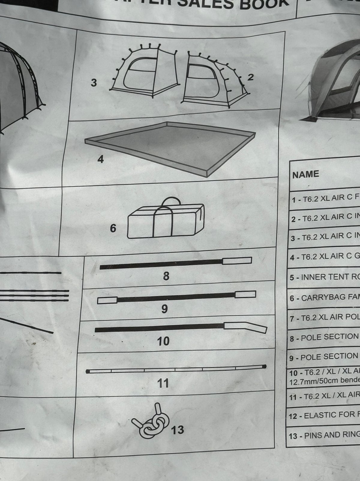 Quechua T6.2 XL Air slaapkamers, Enlèvement ou Envoi, Comme neuf
