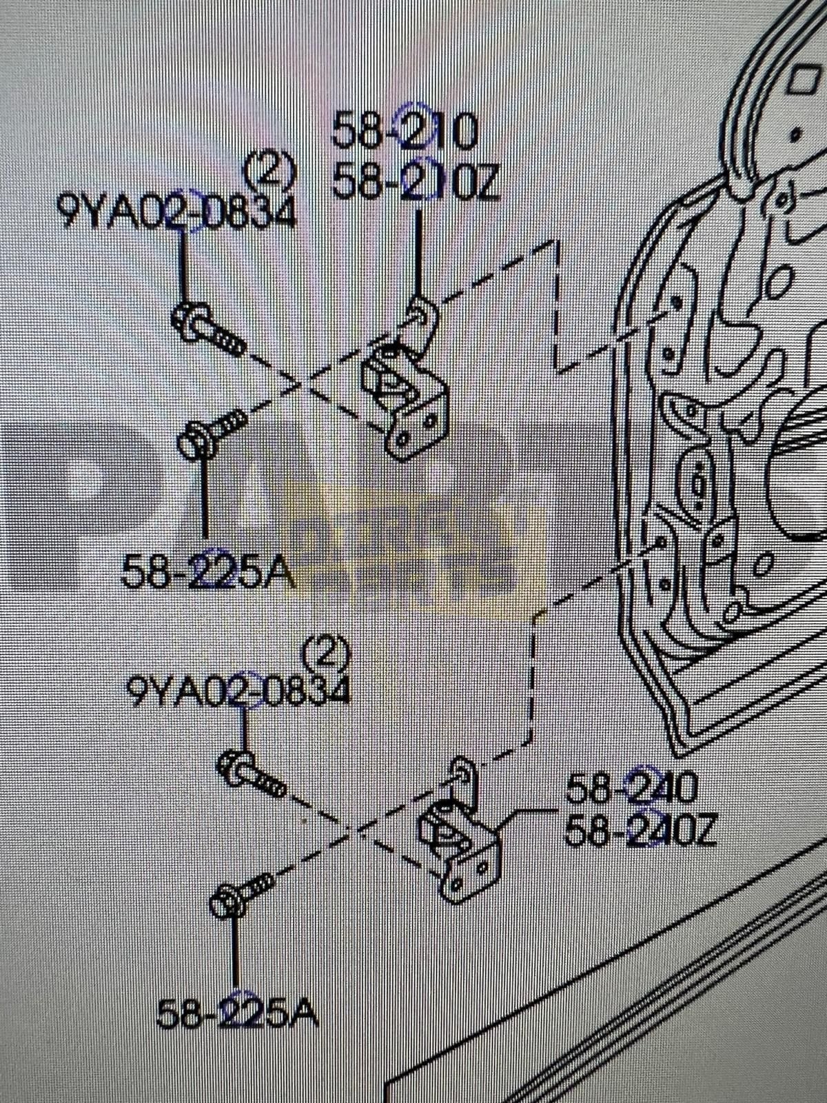 Mazda CX-9 scharnieren Rechts bij deur Origineel! TD1158210A, -, -, Nieuw, Ophalen of Verzenden