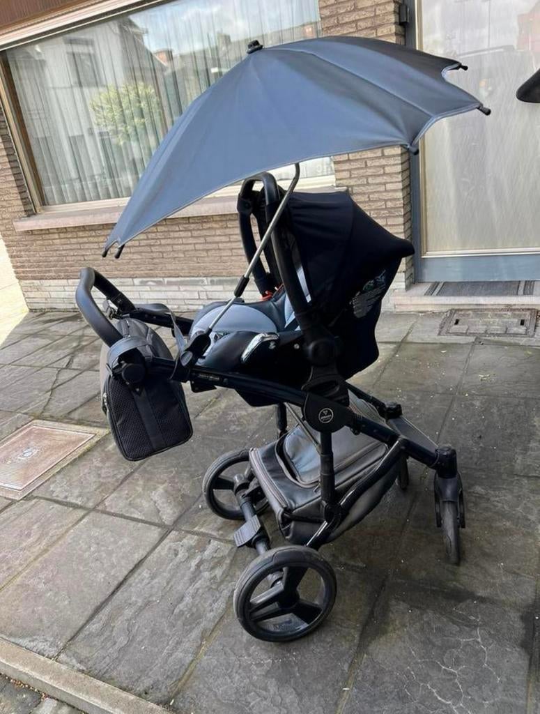 Yunama kinderwagen 3in1 – compleet set + accessoires, Zo goed als nieuw, Zonnekap, Ophalen, Overige merken