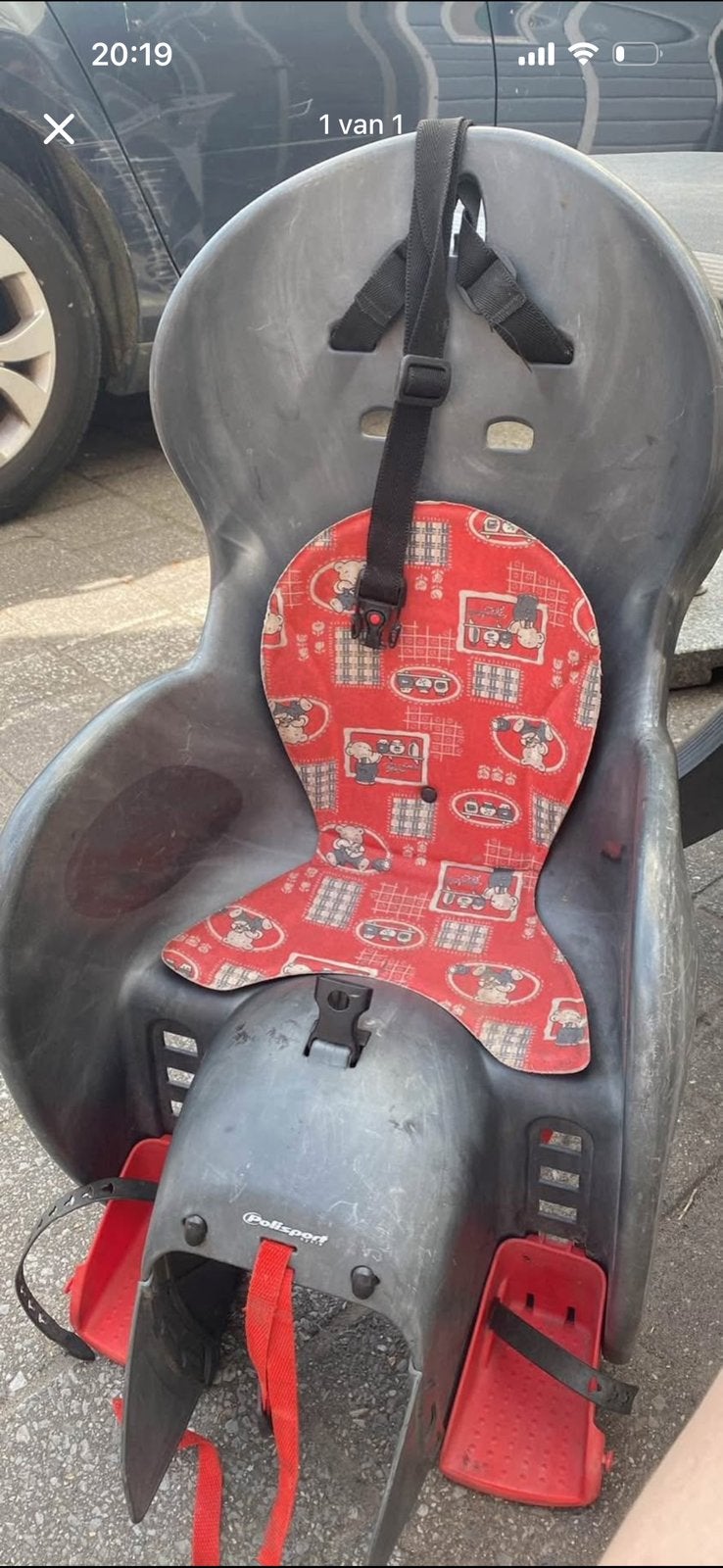 Fietsstoel, Fietsen en Brommers, Ophalen, Gebruikt, 0 t/m 18 kg, Achterzitje