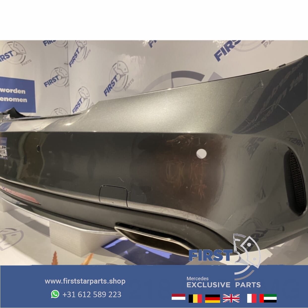 W218 CLS AMG ACHTERBUMPER + UITLAAT SIERSTUKKEN COMPLEET ZWA, Auto-onderdelen, Gebruikt, -, -, Ophalen of Verzenden