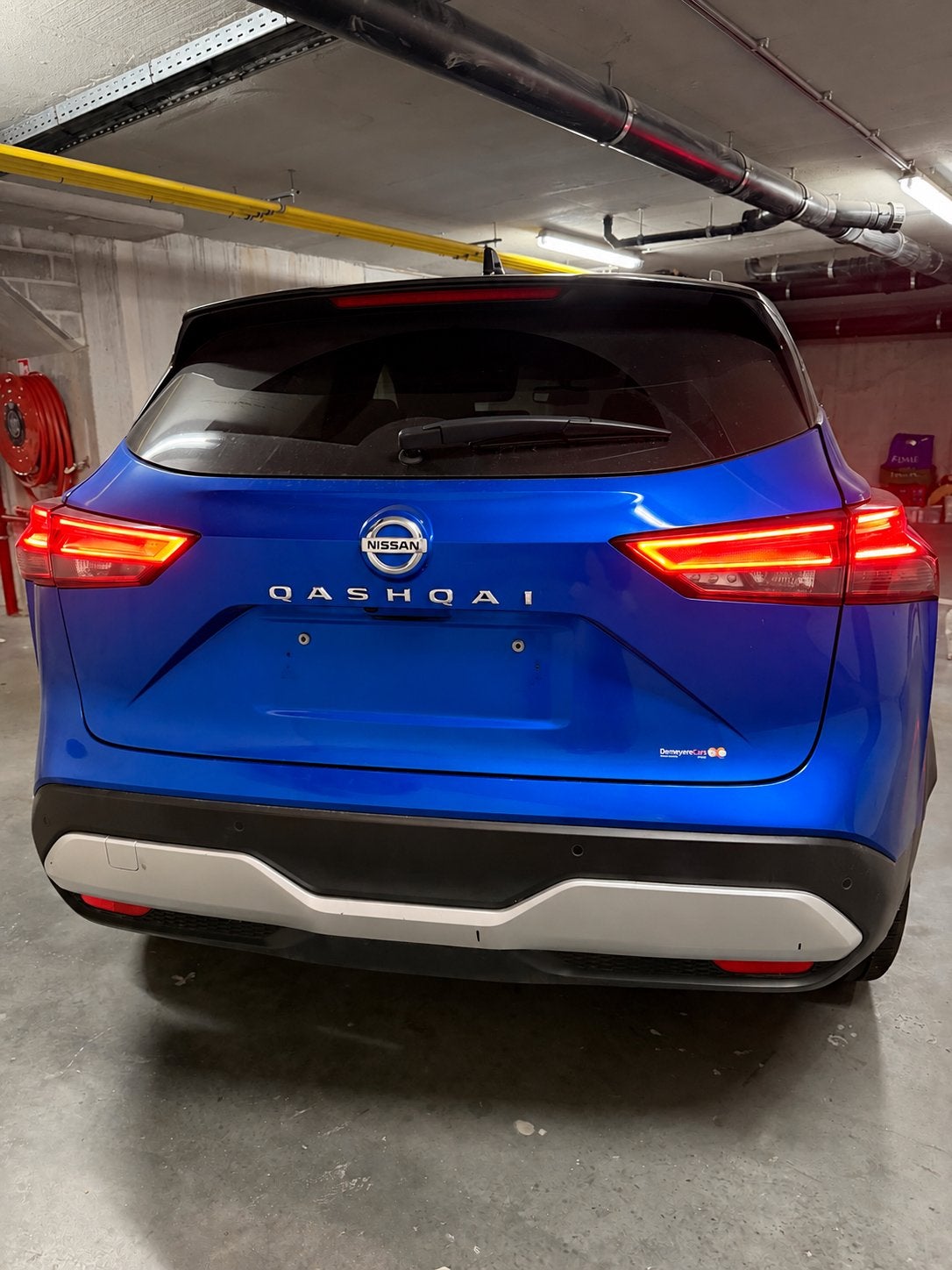 Nissan Qashqai Tekna 1.3 Mild Hybrid bleu métallisé, Autos, Ordinateur de bord, Cuir et Alcantara, Achat, Boîte manuelle