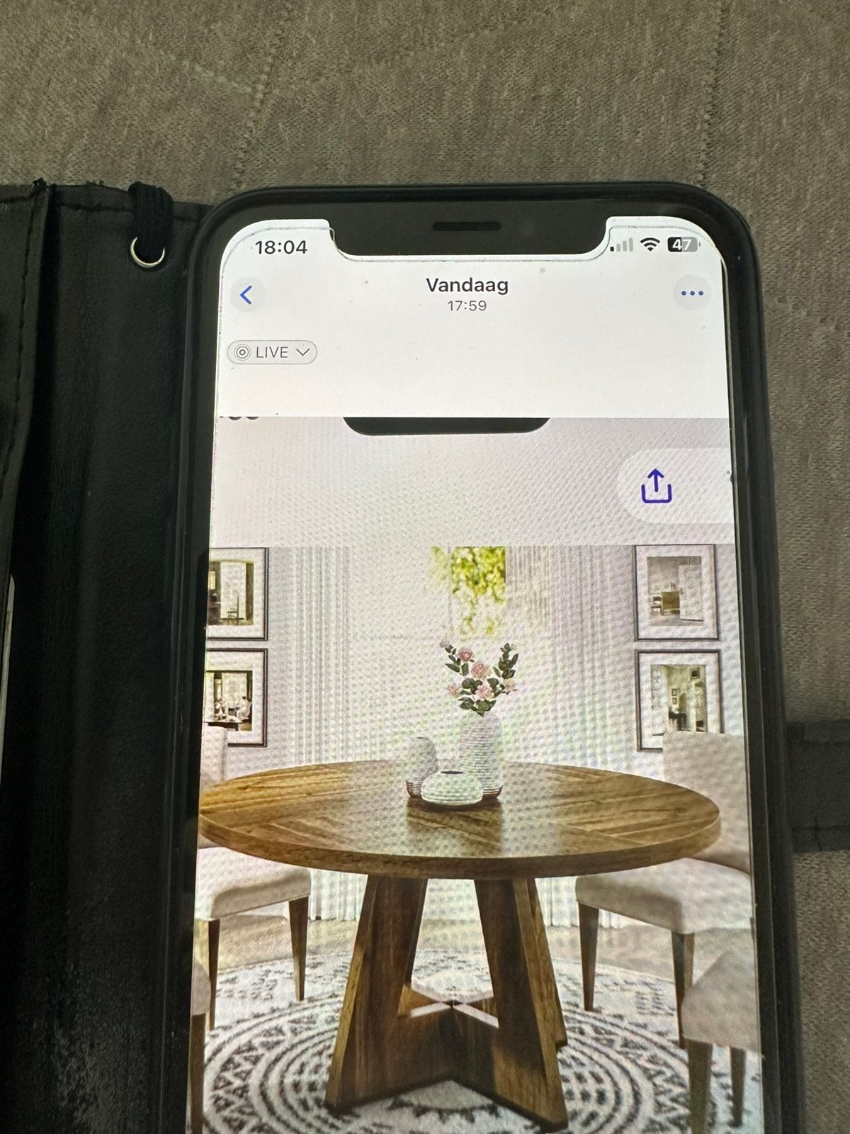 Ronde tafel landelijke, Huis en Inrichting, Ophalen, Zo goed als nieuw, Rond