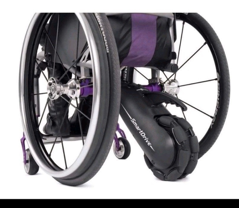 Permobil SmartDrive – Très bon état – Complet, Enlèvement, Pliant, Utilisé, Fauteuil roulant électrique