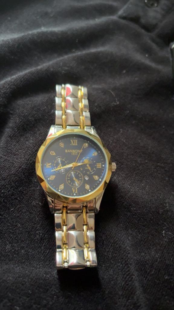 Blauw met diamanten goud zilver, Enlèvement, Comme neuf