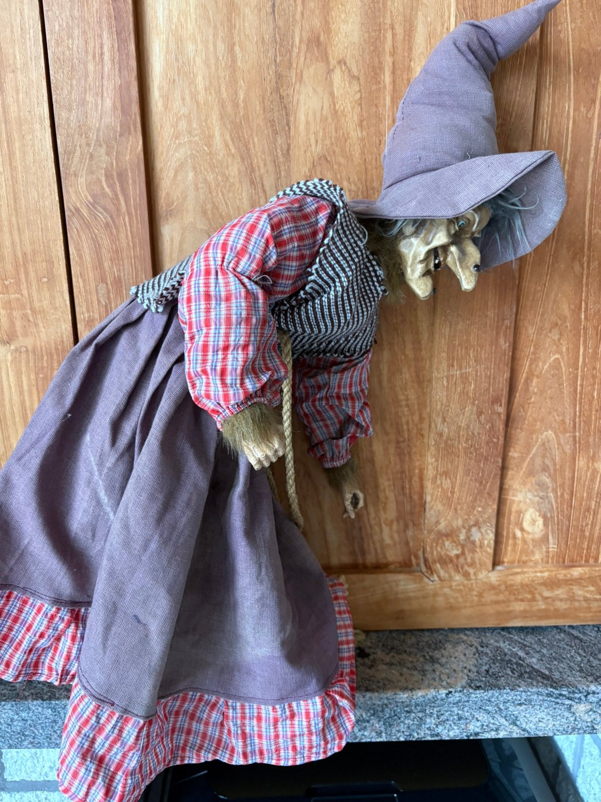 Hangende halloweenheks, Huis en Inrichting, Textiel, Ophalen, Gebruikt