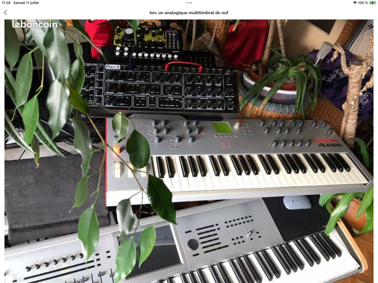 ION: MONSTER MULTITIMBRALE ANALOGE SYNTH, Muziek en Instrumenten, Keyboards, Ophalen, Zo goed als nieuw
