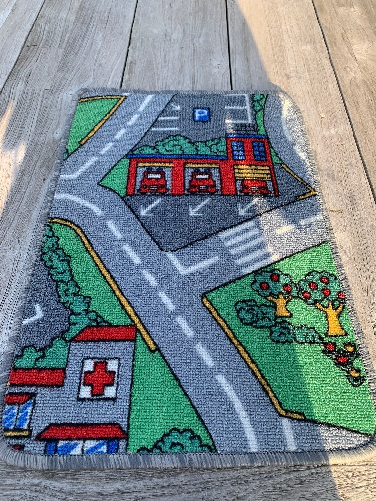 Kinderspeelmat met wegen – Nieuwstaat – 40 x 58 cm, Maison & Meubles, Enlèvement ou Envoi, Neuf