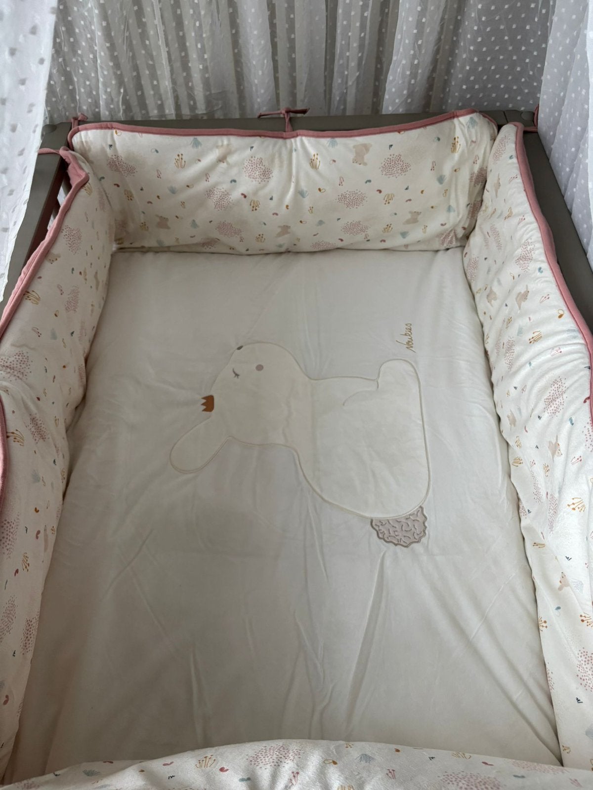 Parkbekleding Noukies met hemel, Ophalen, Zo goed als nieuw, Rechthoekig, Boxkleed