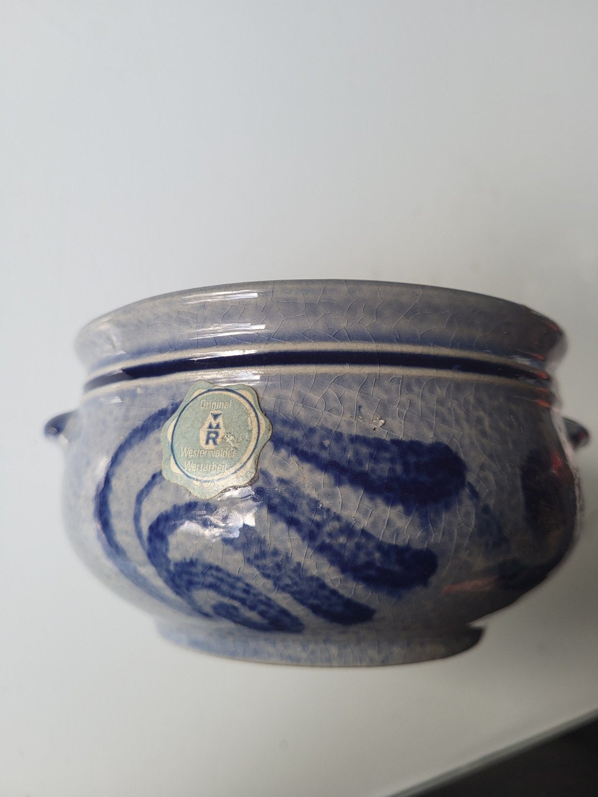 • Pot de Cologne vintage Westerwald — Marzi & Remy —, Bijoux, Sacs & Beauté, Enlèvement, Bleu