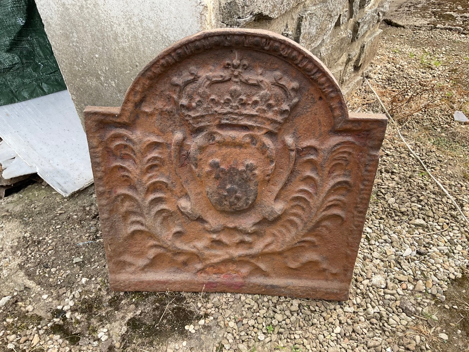 Plaque de cheminée, Maison & Meubles, Cheminées, Enlèvement, Utilisé