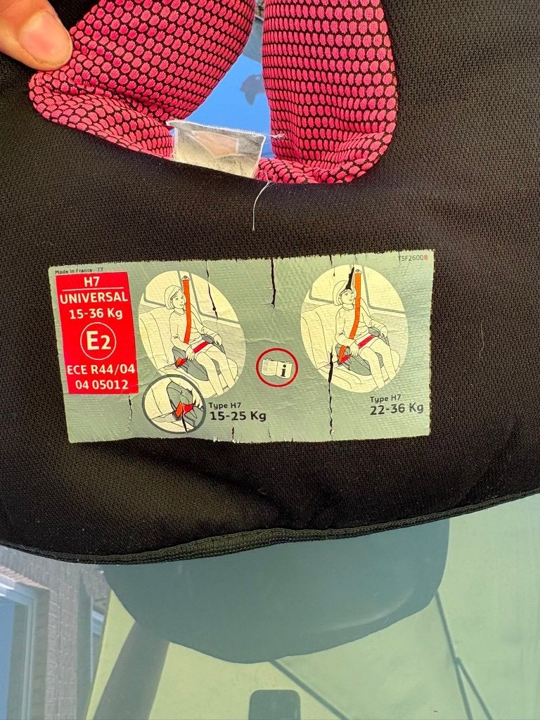Tex Baby zitverhoger auto 15-36 kg - groep 2/3, ECE R44/04, Kinderen en Baby's, Autostoeltjes, 15 t/m 36 kg, Ophalen, Overige merken