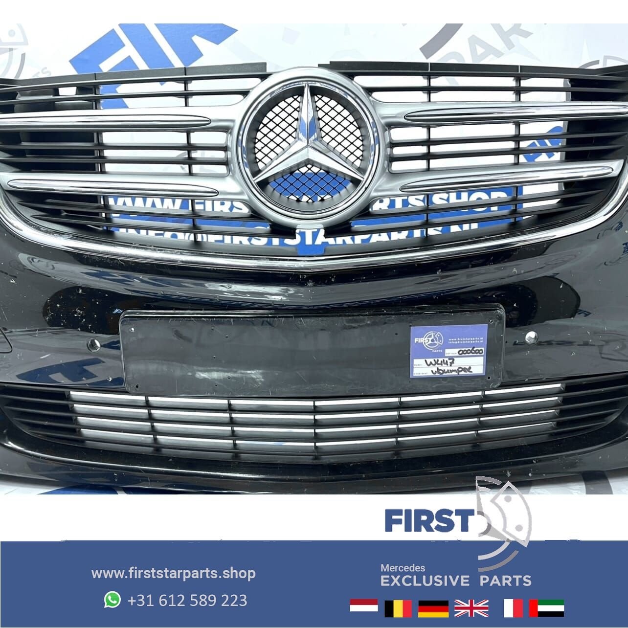 W447 BUMPER Mercedes V KLASSE / VITO A4478850125 VOORBUMPER, Gebruikt, -, Voor, Ophalen of Verzenden