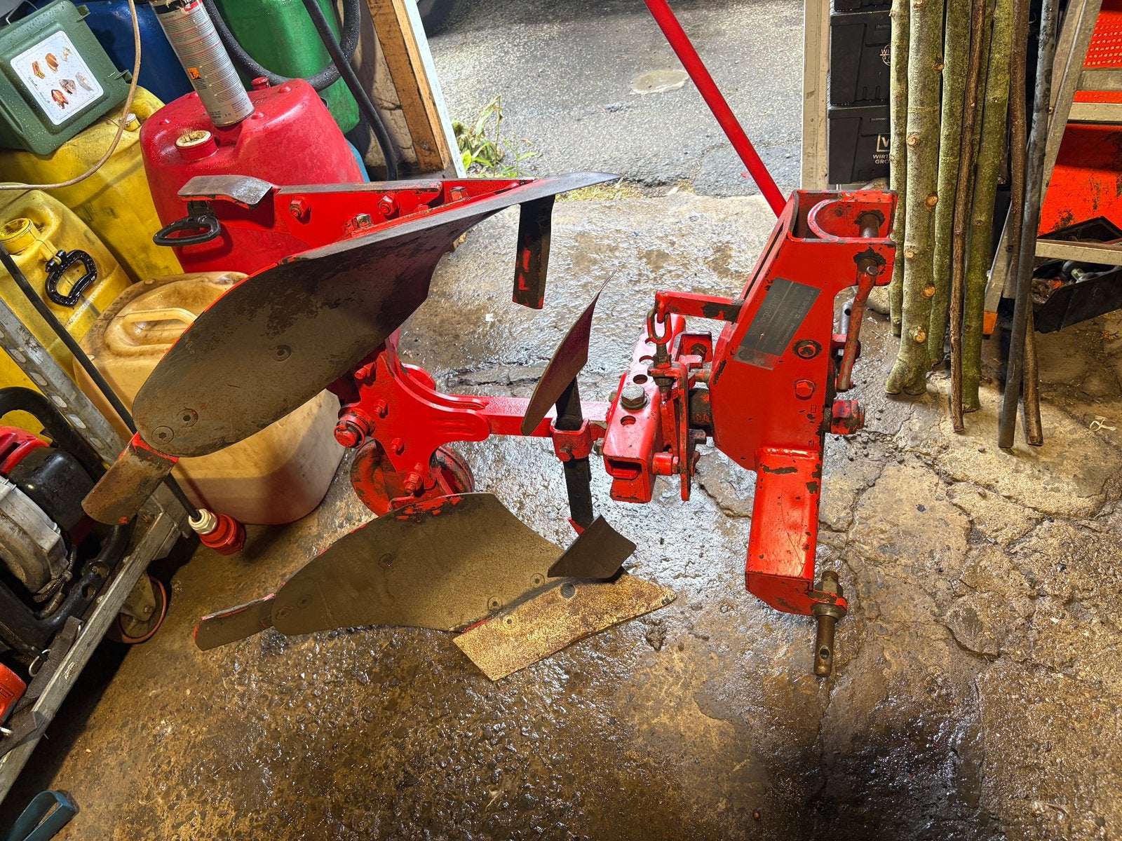 Charue pour micro tracteur, Enlèvement