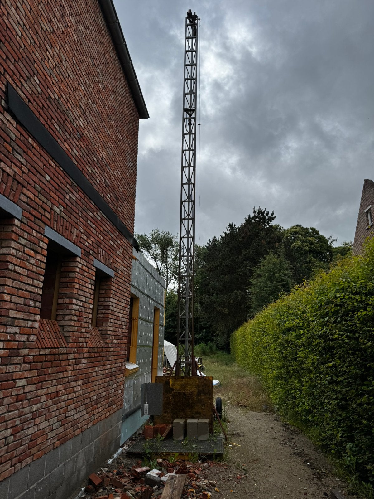 Bouwlift 400kg 9m 400V, Doe-het-zelf en Bouw, Bouwliften, Ophalen, Gebruikt, Bouwlift