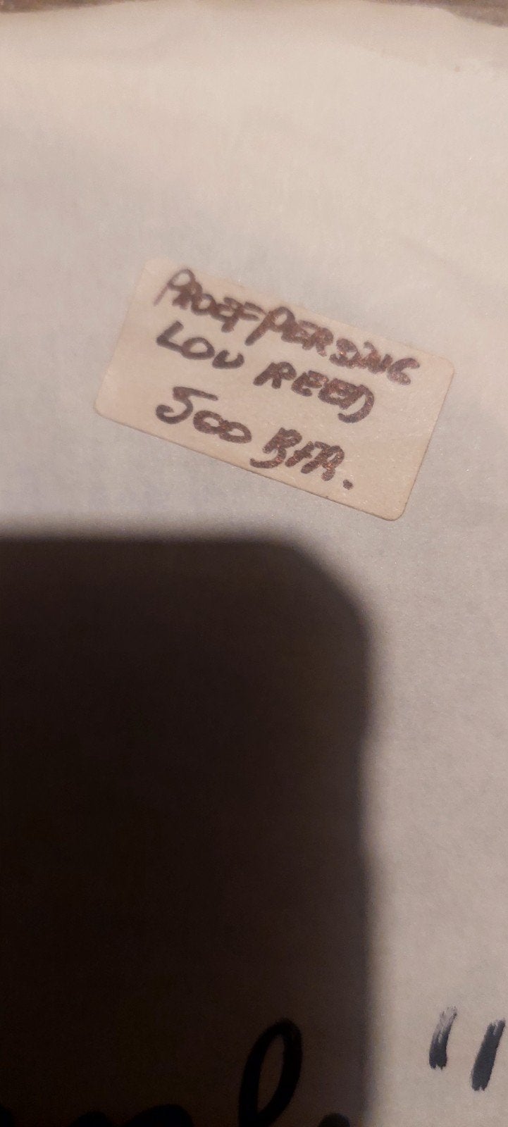 proefpersing Street Hassle van Lou Reed, Hobby en Vrije tijd, Ophalen