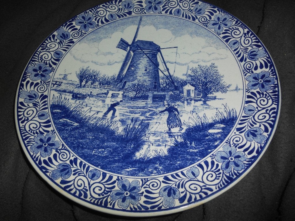 Assiette 29cm Delfts Blauw Chemkefa, Antiek en Kunst, Ophalen of Verzenden