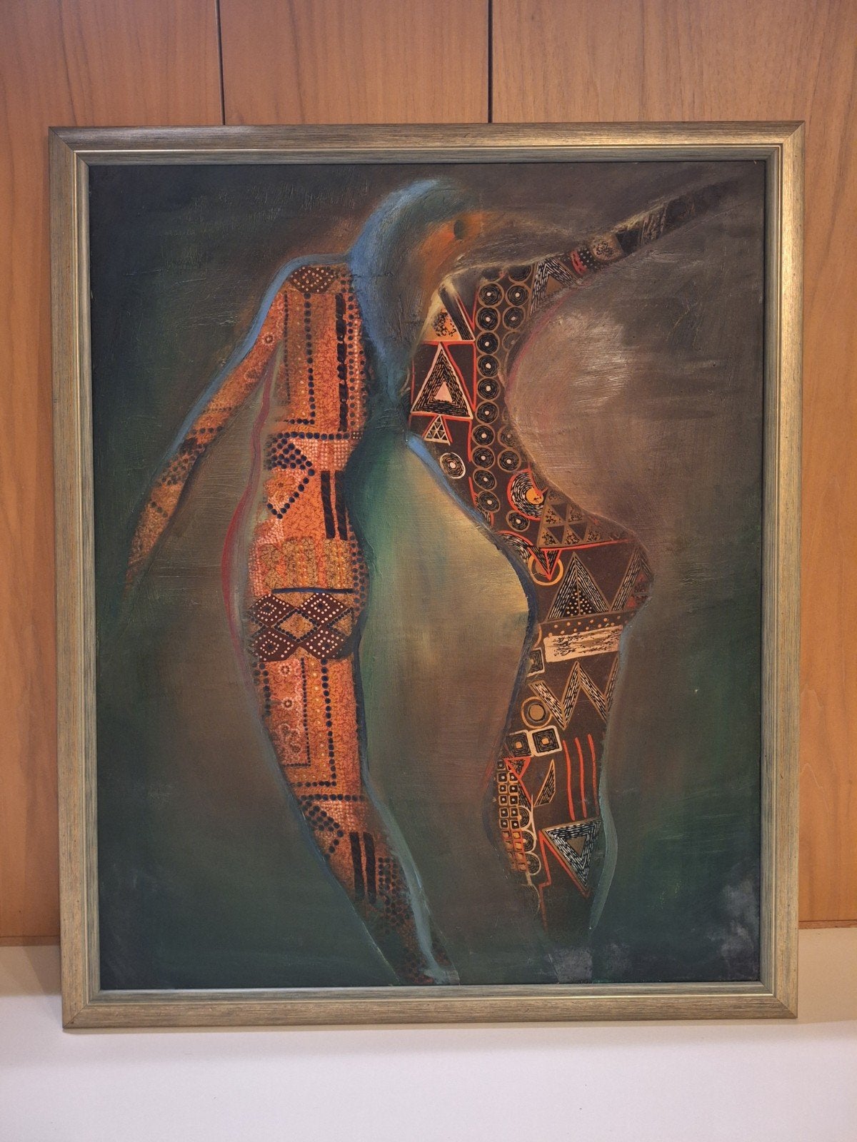 schilderij van Julie Krupenia 'witchcraft', Antiquités & Art, Art | Peinture | Abstraite, Enlèvement