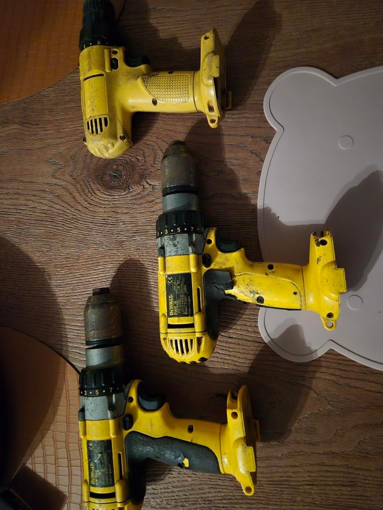3 x dewalt boormachines zonder accu, Doe-het-zelf en Bouw, Gereedschap | Boormachines, Ophalen, Gebruikt