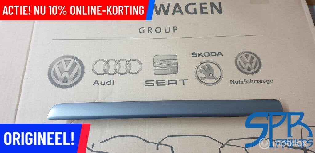 GOLF 7 SIERLIJST STRIP TRIM DASHBOARD Donkergrijs 5G1858418B, Auto-onderdelen, Interieur en Bekleding, Gebruikt, Volkswagen, Ophalen of Verzenden