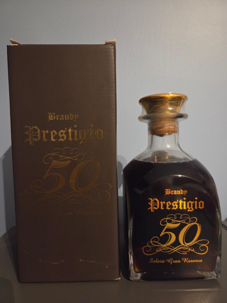 brandy Prestigio 50 5y solera gran reserva 40%, Enlèvement ou Envoi