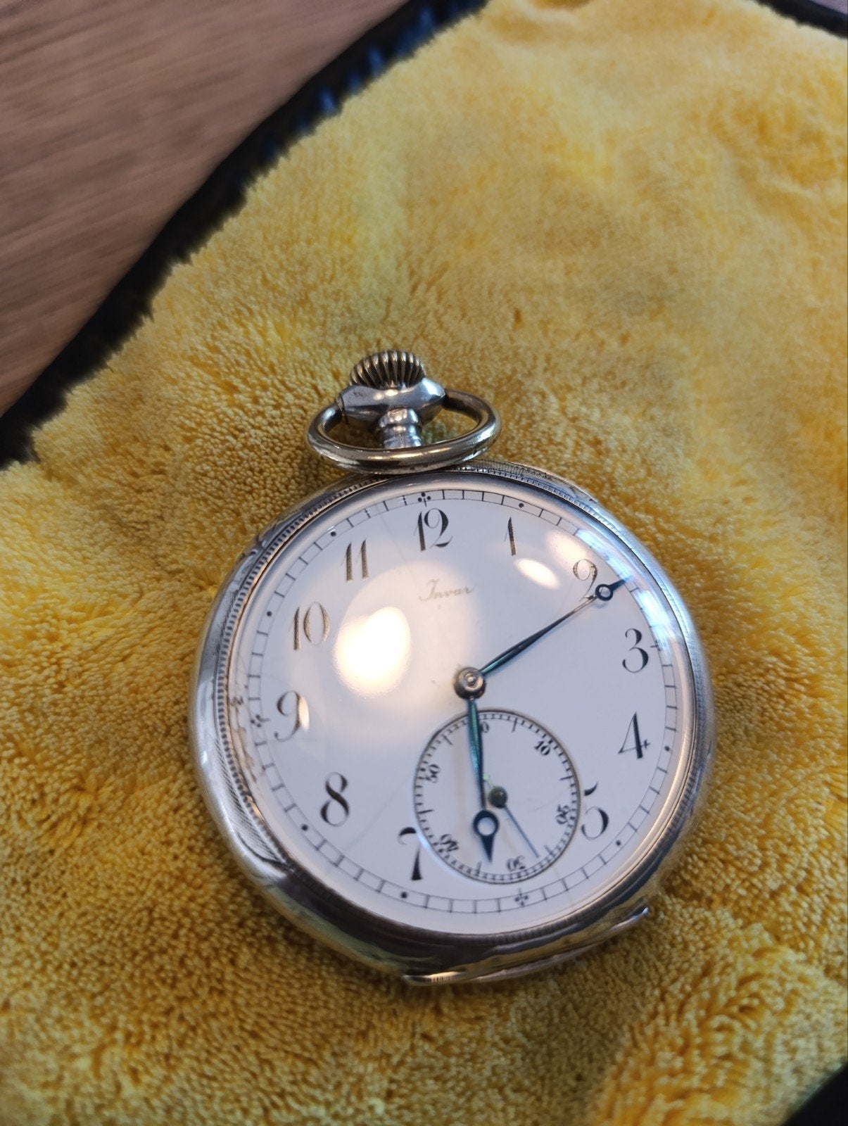 Montre de poche, gousset de collection Invar, Argent, Montre de poche
