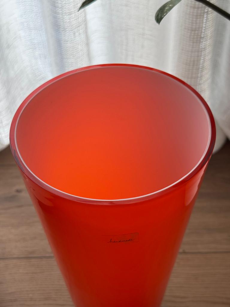Design vaas, Ophalen, Oranje, Minder dan 50 cm, Glas