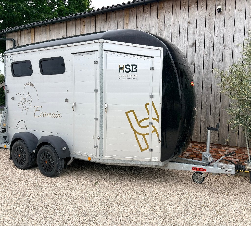 Bockmann 2 paards trailer Portax L met aluminium zijwanden, Dieren en Toebehoren, Ophalen, Zo goed als nieuw, Aluminium, 2-paards trailer