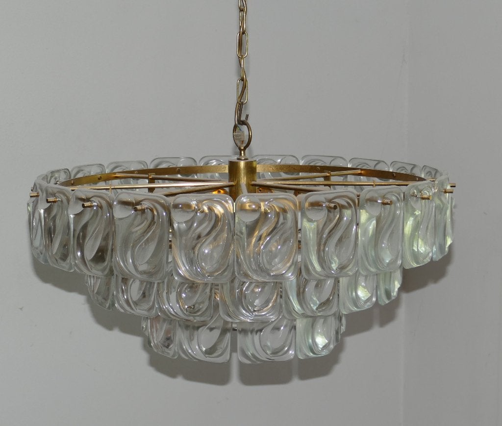 3 lustres classiques en cristal, Enlèvement, Utilisé, Autres matériaux, Klassiek