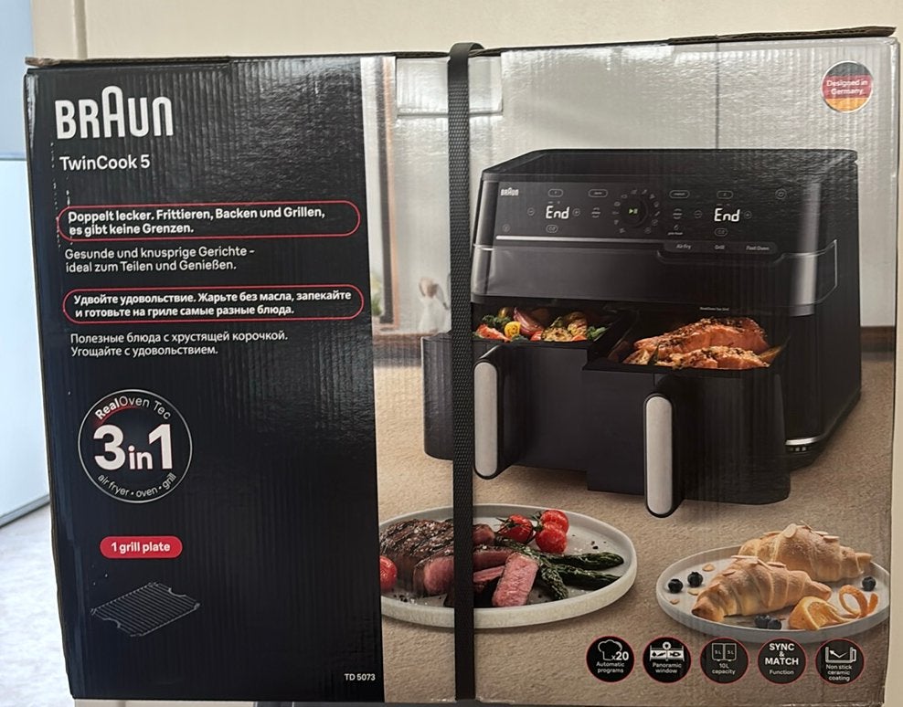 Braun TwinCook 5, Elektronische apparatuur, 4 liter of meer, Ophalen, Nieuw, Duo-friteuse